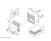 Схема №2 HBN40S350E Horno bosch indep.multif.inox s/reloj с изображением Передняя часть корпуса для электропечи Bosch 00441077