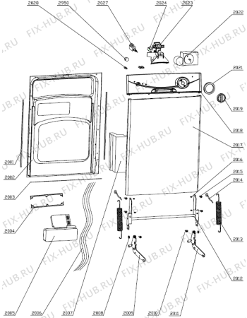 Схема №1 KGS50011W (180399, WQP12-DL0608) с изображением Сенсорная панель для посудомойки Gorenje 244820