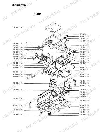 Взрыв-схема пылесоса Rowenta RS485 - Схема узла RS485___.FR1