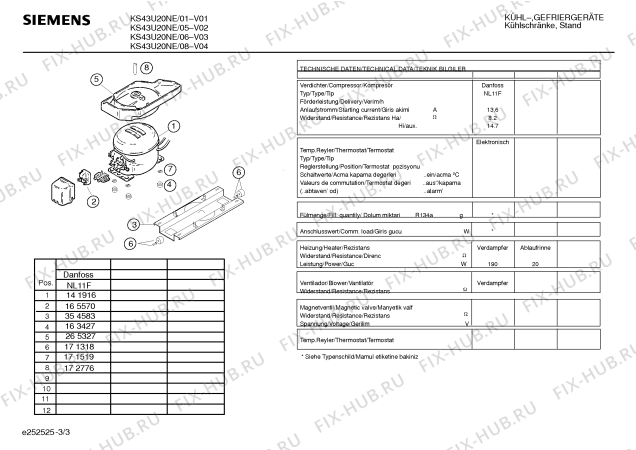 Схема №1 KS43U20NE с изображением Дверь для холодильной камеры Siemens 00235607