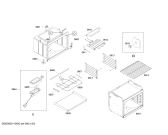 Схема №5 SECD272BB с изображением Стеклянная полка для духового шкафа Bosch 00474081