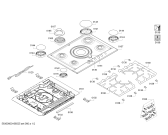 Схема №1 OA17Q5190D 4G+1W PROFILO 70F IH5 с изображением Варочная панель для плиты (духовки) Bosch 00689157