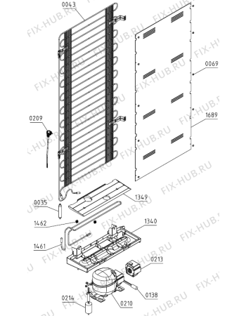Взрыв-схема холодильника Gorenje R6192LX-C (731028, HS3869EF) - Схема узла 03