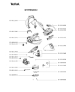 Схема №1 GV9460G0/23 с изображением Рукоятка для утюга (парогенератора) Tefal CS-00121382