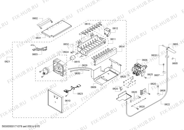 Схема №4 KBUDT4250A 42" SXS REFRIG (SS) DESIGNER HDL с изображением Винт для посудомойки Bosch 00422466