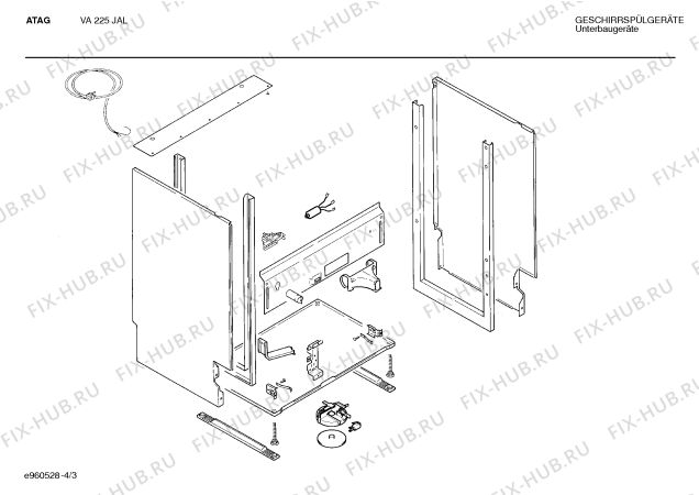 Взрыв-схема посудомоечной машины Atag SMIATC6 VA 225 JAL - Схема узла 03