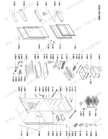 Схема №1 WM1675 A+W с изображением Крышечка для холодильника Whirlpool 480132102632