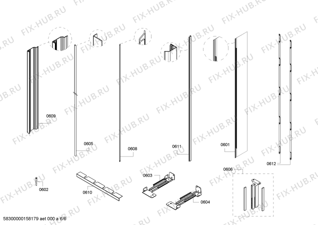 Схема №2 RC462700 с изображением Силовой модуль для холодильника Bosch 00702444