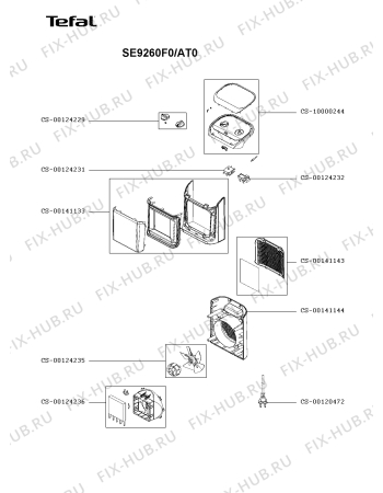 Схема №1 SE9260F0/AT0 с изображением Декоративная панель для обогревателя (вентилятора) Tefal CS-10000244