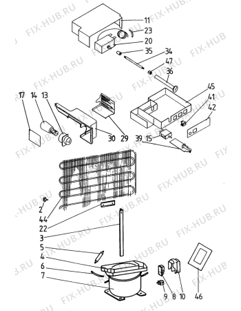 Взрыв-схема холодильника Electrolux ER1870C - Схема узла C10 Cold, users manual