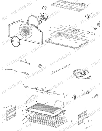 Схема №2 DOMFPS62 с изображением Микропереключатель для плиты (духовки) DELONGHI 50040.1