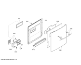 Схема №4 SGS09T32EU Logixx с изображением Передняя панель для посудомойки Bosch 00444681