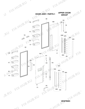 Схема №3 HPSN4TAIN (F105687) с изображением Всякое для холодильной камеры Indesit C00511052