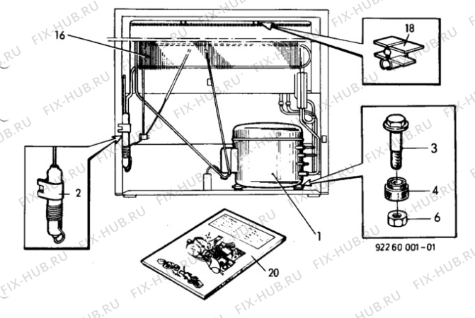 Взрыв-схема холодильника Unknown CM290F - Схема узла C10 Cold, users manual