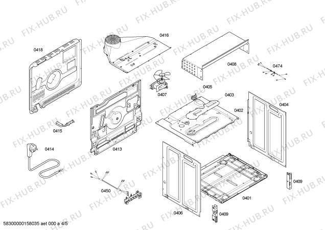 Схема плиты (духовки) Siemens HB23AS540 H.SE.NP.L2D.IN.GLASS.S4/.X.E0_C/// - Схема узла 04 Взрыв-схема плиты (духовки) Siemens HB23AS540 H.SE.NP.L2D.IN.GLASS.S4/.X.E0_C/// - Схема узла 04