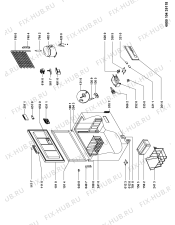Схема №1 ICF300 EG с изображением Дверца для холодильника Whirlpool 480132101752