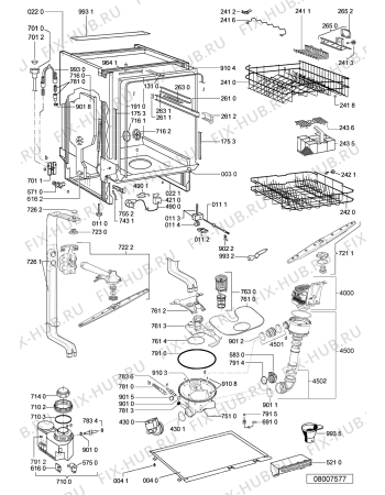 Схема №1 CW491BLC2 (F091704) с изображением Руководство для посудомойки Indesit C00358721