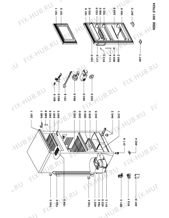 Схема №1 KVCT 1942/2 с изображением Дверца для холодильника Whirlpool 481944269047