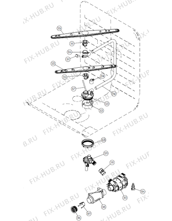 Взрыв-схема посудомоечной машины Asko D3142 NO   -White Bi (336867, DW20.5) - Схема узла 03