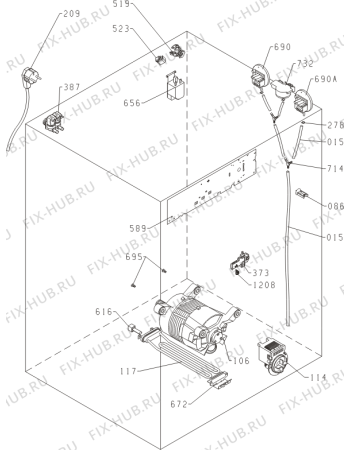Взрыв-схема стиральной машины Gorenje W7223 (399487, PS10/13120) - Схема узла 04