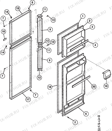 Взрыв-схема стиральной машины Frigidaire FPD515T - Схема узла Section 2