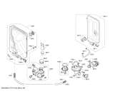 Схема №2 SBV69M40EU с изображением Передняя панель для электропосудомоечной машины Bosch 00705743