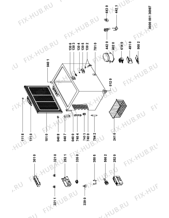 Схема №1 CF 26 T с изображением Модуль (плата) управления для холодильника Whirlpool 481228038099