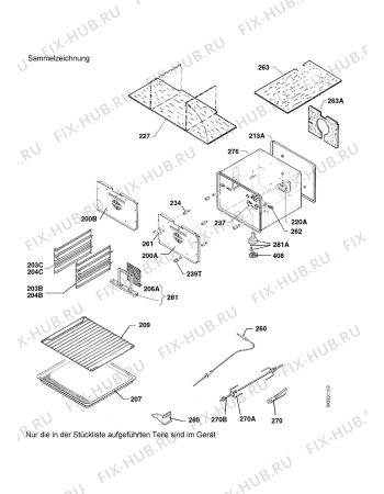 Взрыв-схема плиты (духовки) Therma BOK DELTA TRONIC-S3 - Схема узла Oven
