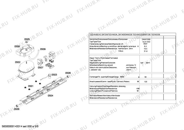 Схема №3 RB272372 с изображением Дверь для холодильной камеры Bosch 00248841