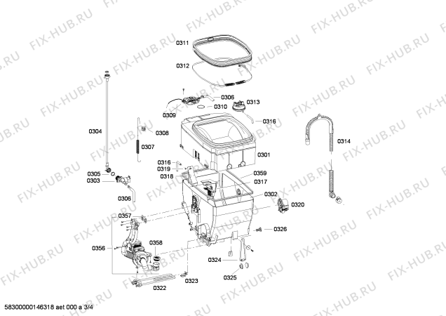Схема №2 WOT20551FF с изображением Панель управления для стиралки Bosch 00645117