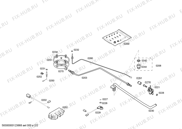 Схема №2 PGF375K80 с изображением Стеклокерамика для электропечи Bosch 00665461