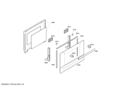Схема №3 HBN131251B с изображением Передняя часть корпуса для плиты (духовки) Bosch 00449916