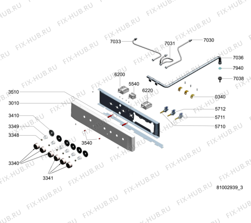 Схема №4 ACM 870 WH с изображением Переключатель для духового шкафа Whirlpool 480121101345