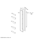 Схема №4 KAN90VI204 Side by side с изображением Стеклопанель для холодильника Bosch 11018717