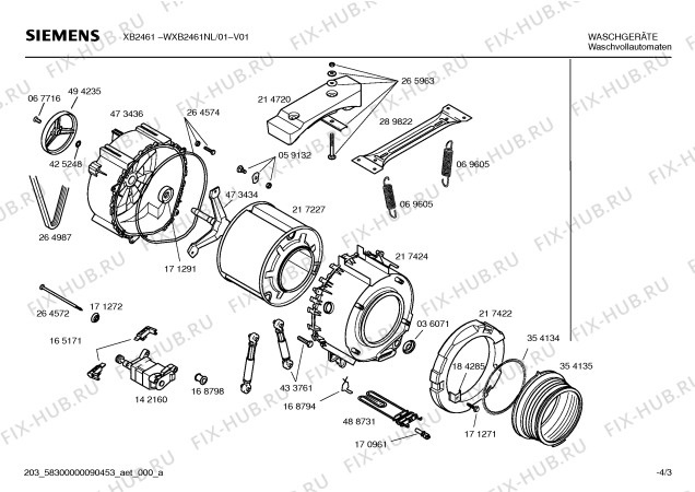 Схема №2 WXB2471NL XB 2471 с изображением Инструкция по эксплуатации для стиралки Siemens 00591514