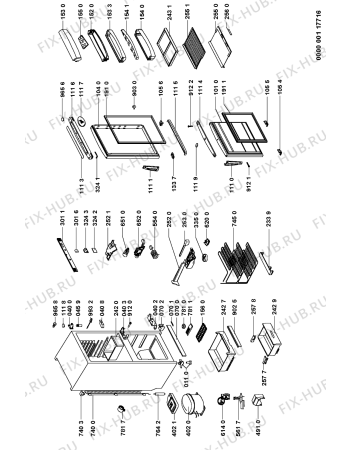 Схема №1 ART 870/H с изображением Дверца для холодильной камеры Whirlpool 481231018773