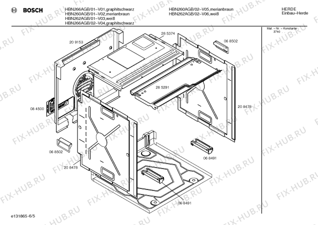 Схема №2 HB49020DK с изображением Корпус духовки для электропечи Bosch 00232906
