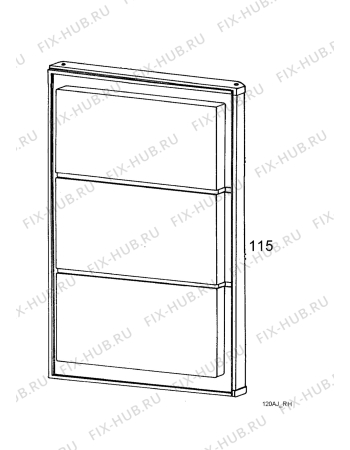 Взрыв-схема холодильника Selecline S133KA - Схема узла Door