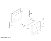 Схема №4 3HE503NM H.BA.NP.LK/.PV.ENTRY.ML/.N.ME_TI// с изображением Внешняя дверь для плиты (духовки) Bosch 00689835