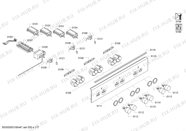Схема №4 PHCB223040 с изображением Ручка конфорки для плиты (духовки) Bosch 00620096