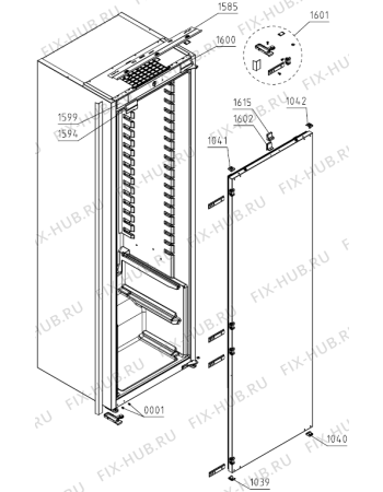 Взрыв-схема холодильника Pelgrim PKS5178 (728483, HI3128RFB) - Схема узла 05