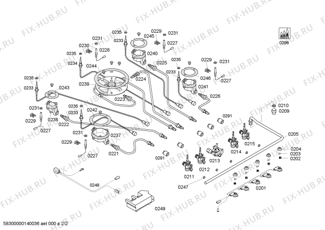 Взрыв-схема плиты (духовки) Bosch PCR915B90N ENC.4G+1W MEDIA 90F - Схема узла 02