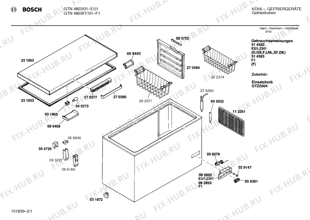 Схема №2 GTN3403FF с изображением Панель для холодильника Bosch 00092852