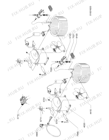 Схема №2 AGS 851/WP с изображением Микропереключатель для холодильника Whirlpool 483286003502
