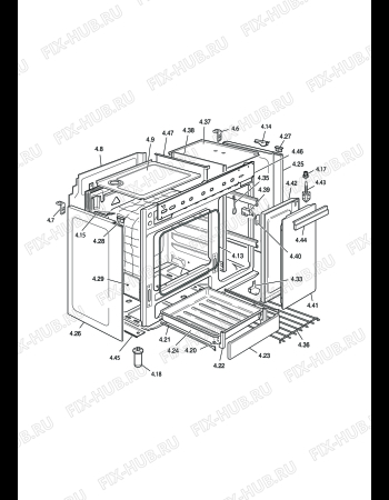 Схема №4 DEMK965B с изображением Крышечка для электропечи DELONGHI 215550