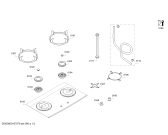 Схема №1 PBD7233MX с изображением Варочная панель для электропечи Bosch 00627846