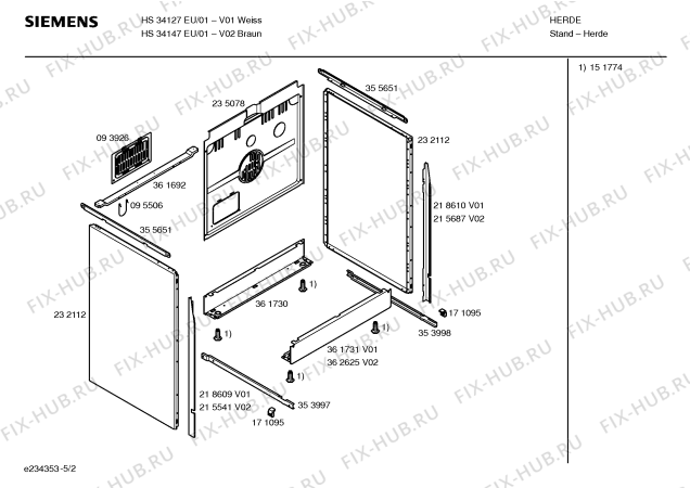 Схема №3 HS34149EU с изображением Ручка конфорки для плиты (духовки) Siemens 00418581