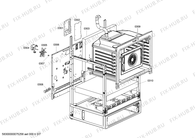 Схема №3 HE2415U с изображением Переключатель для плиты (духовки) Siemens 00424791