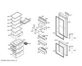 Схема №2 KG39SV10 с изображением Дверь для холодильной камеры Siemens 00244483
