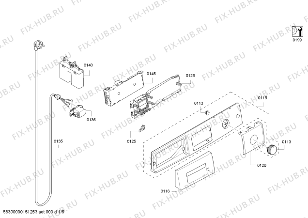 Схема №2 WAS32893 Bosch Logixx 8 VarioPerfect с изображением Силовой модуль для стиралки Bosch 00700276